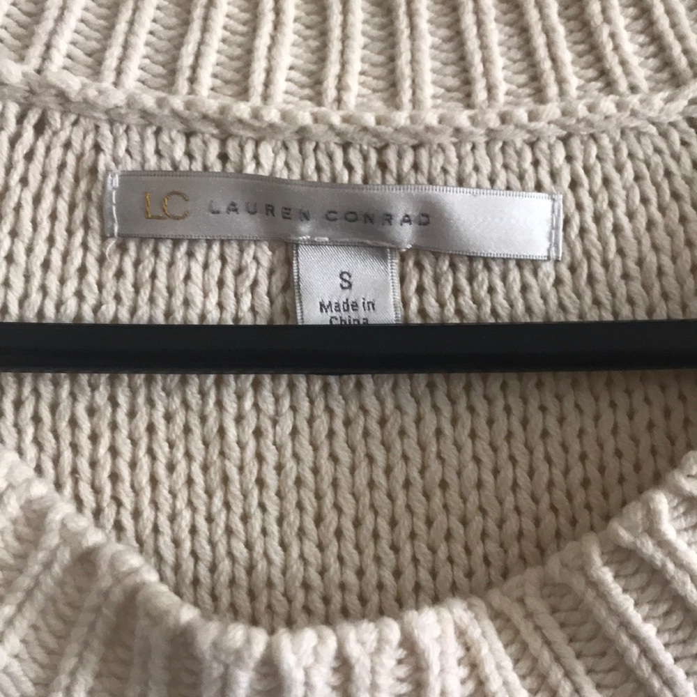 ✨Lauren Conrad cream knit sweater✨ - Picture 2 of 4